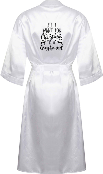 All I want for Christmas is a greyhound XL/XXL white ladies dressing gown size 16/18