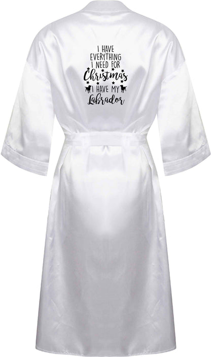 I have everything I need for Christmas I have my labrador XL/XXL white ladies dressing gown size 16/18