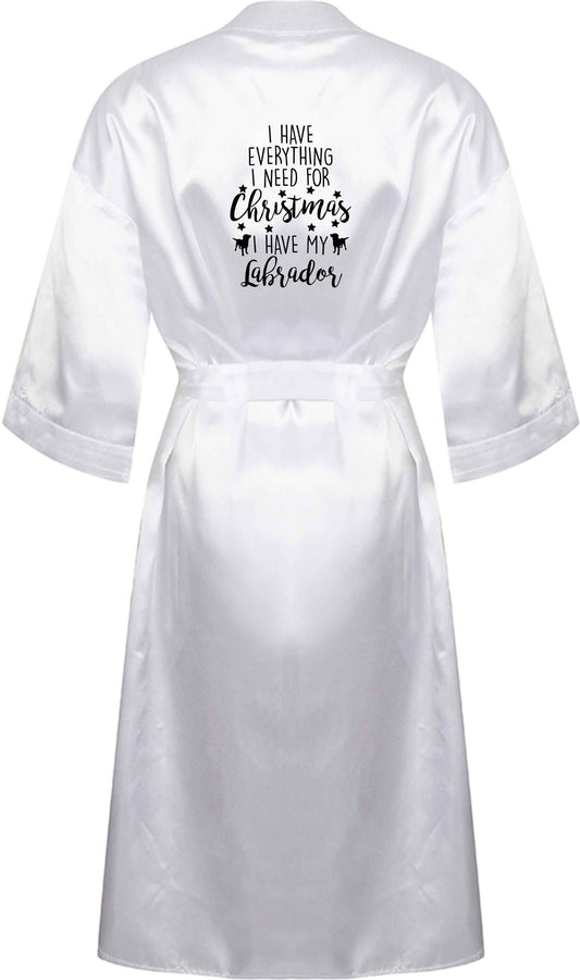 I have everything I need for Christmas I have my labrador XL/XXL white ladies dressing gown size 16/18