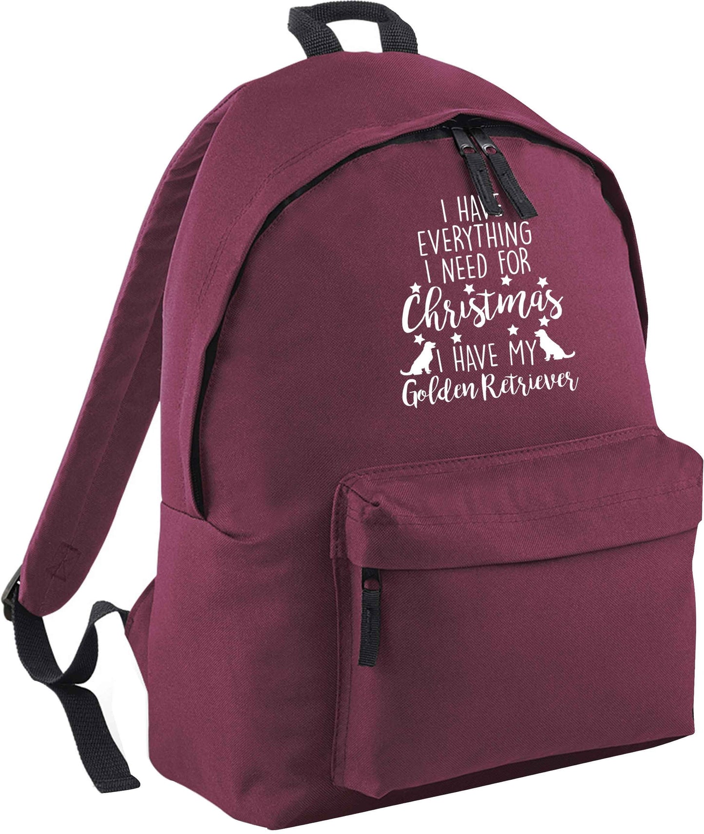 I have everything I need for Christmas I have my golden retriever | Children's backpack