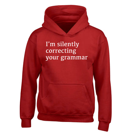 I'm silently correcting your grammar  children's red hoodie 12-14 Years