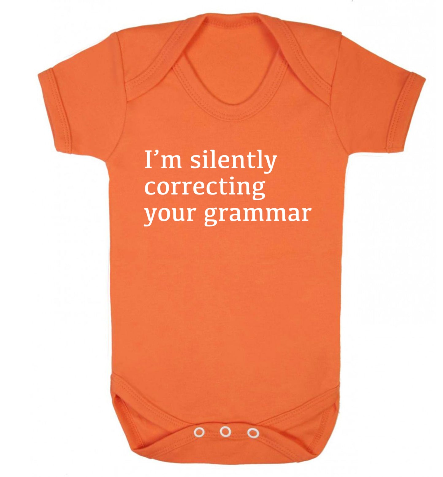 I'm silently correcting your grammar  Baby Vest orange 18-24 months