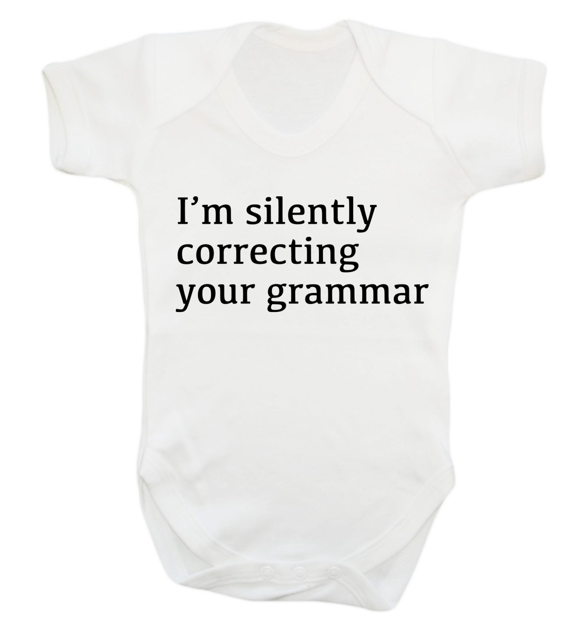 I'm silently correcting your grammar  Baby Vest white 18-24 months