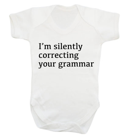 I'm silently correcting your grammar  Baby Vest white 18-24 months