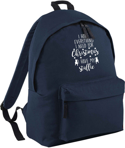 I have everything I need for Christmas I have my staffie | Children's backpack