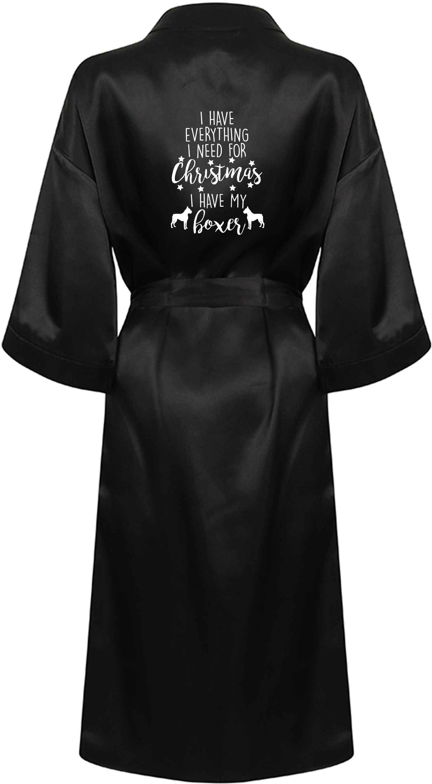 I have everything I need for Christmas I have my boxer XL/XXL black ladies dressing gown size 16/18