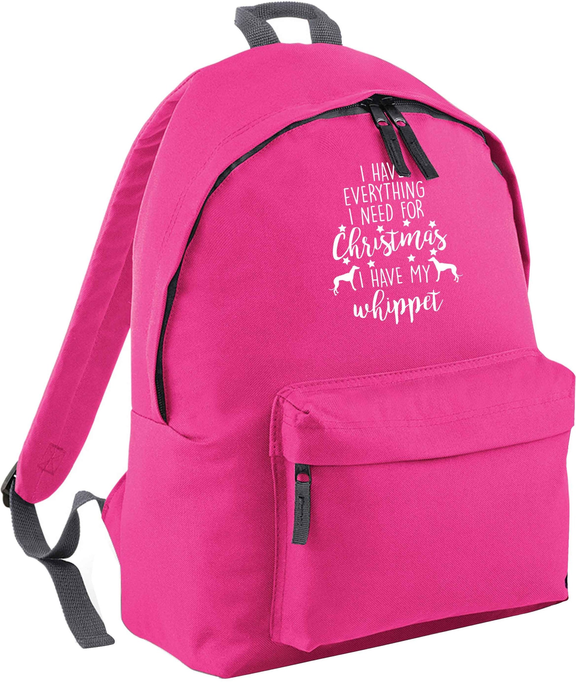 I have everything I need for Christmas I have my whippet | Children's backpack