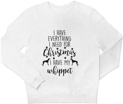I have everything I need for Christmas I have my whippet children's white sweater 12-13 Years