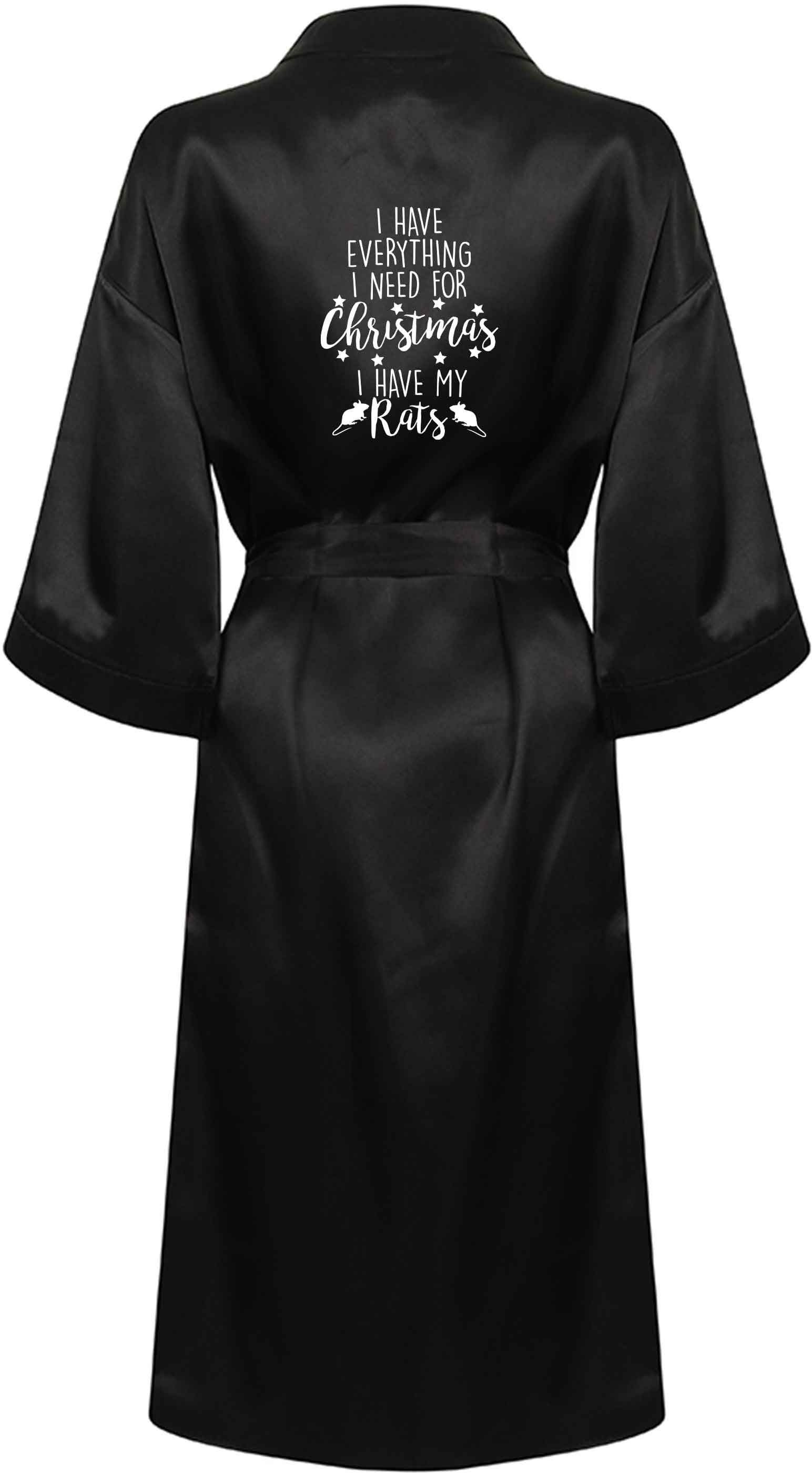 I have everything I need for Christmas I have my rats XL/XXL black ladies dressing gown size 16/18
