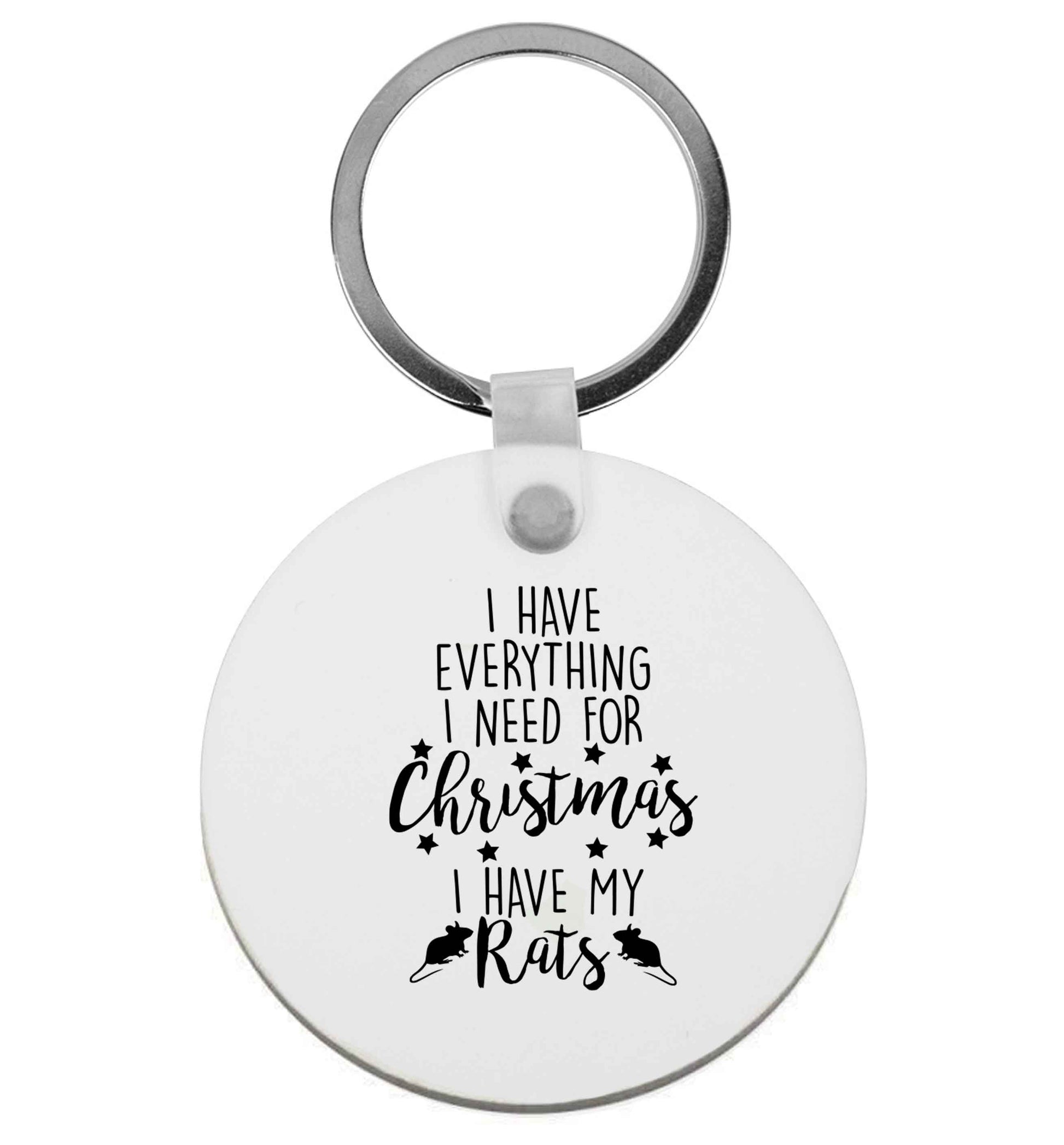 I have everything I need for Christmas I have my rats | Keyring