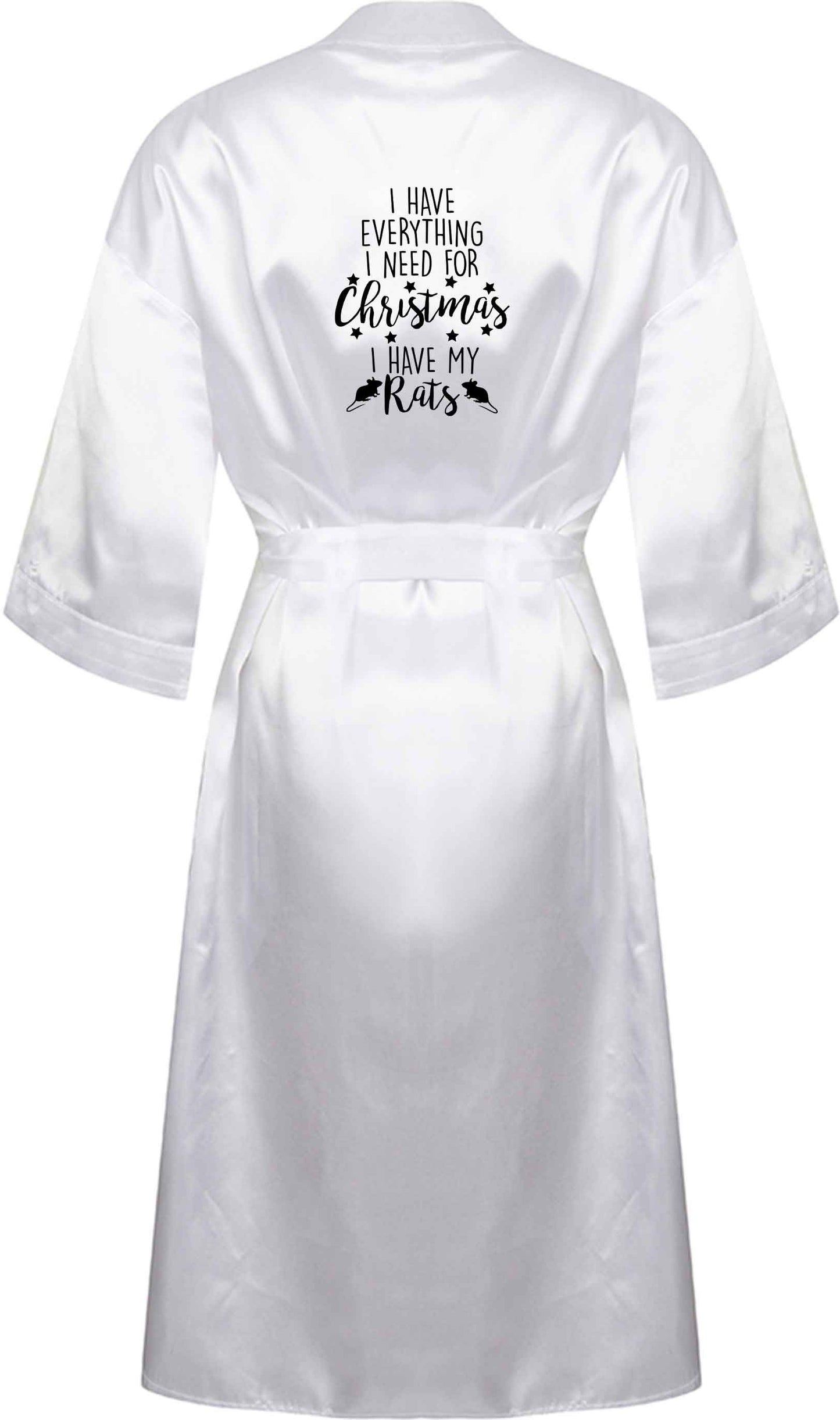 I have everything I need for Christmas I have my rats XL/XXL white ladies dressing gown size 16/18