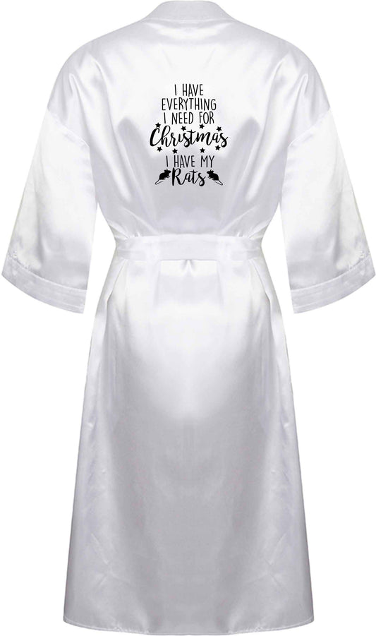 I have everything I need for Christmas I have my rats XL/XXL white ladies dressing gown size 16/18
