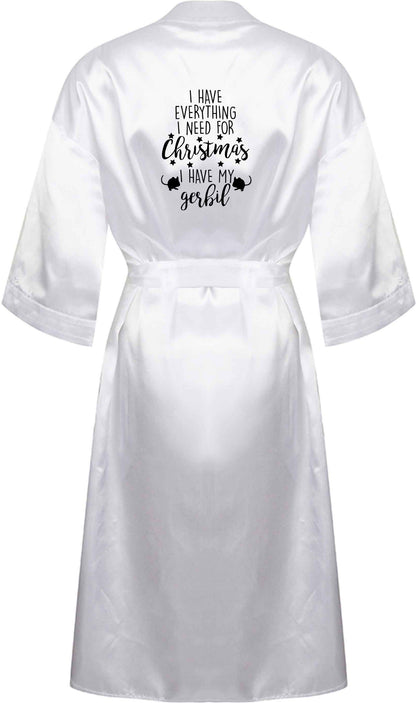 I have everything I need for Christmas I have my gerbil XL/XXL white ladies dressing gown size 16/18