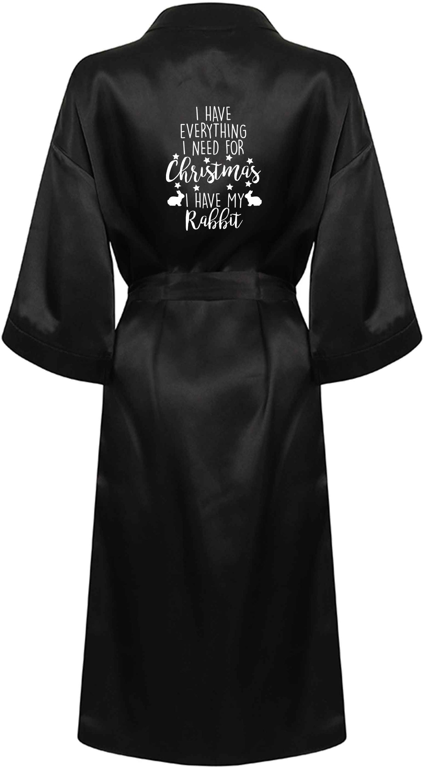 I have everything I need for Christmas I have my rabbit XL/XXL black ladies dressing gown size 16/18