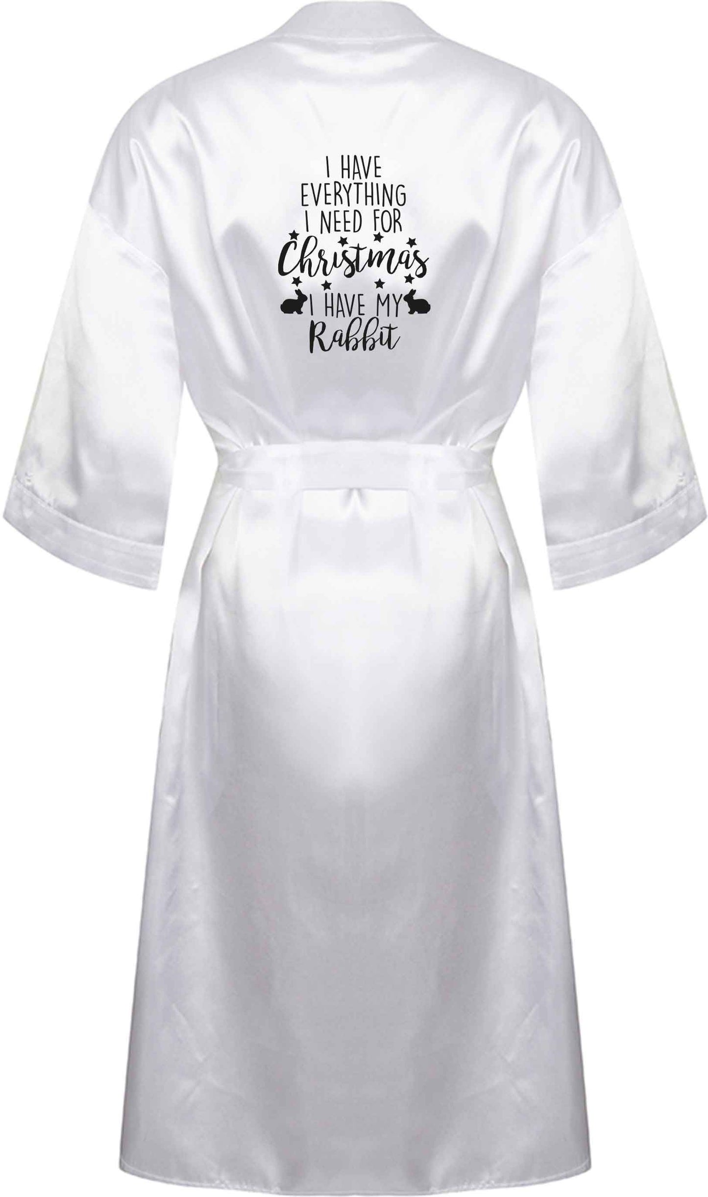 I have everything I need for Christmas I have my rabbit XL/XXL white ladies dressing gown size 16/18