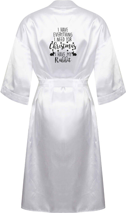 I have everything I need for Christmas I have my rabbit XL/XXL white ladies dressing gown size 16/18