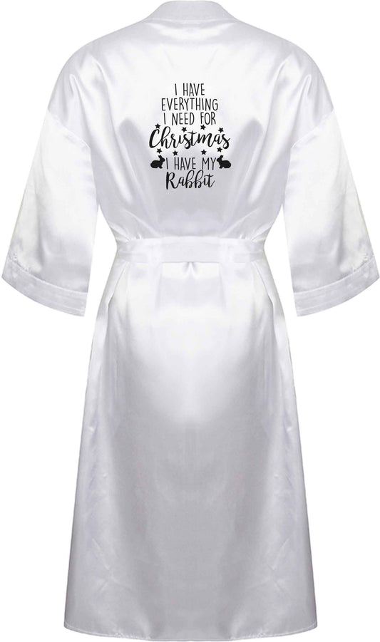 I have everything I need for Christmas I have my rabbit XL/XXL white ladies dressing gown size 16/18
