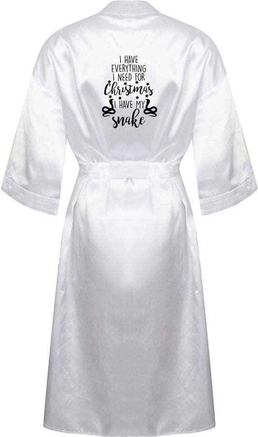I have everything I need for Christmas I have my snake XL/XXL white ladies dressing gown size 16/18