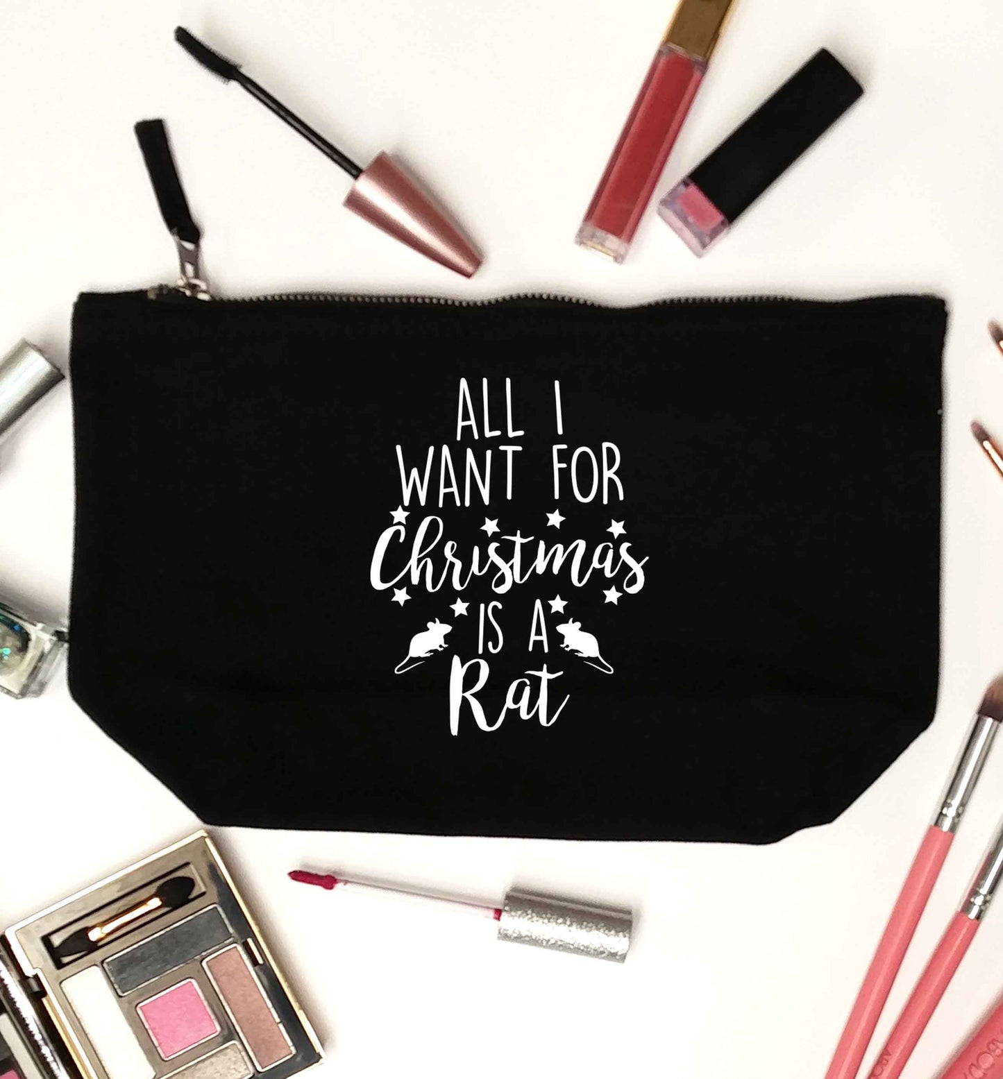 All I want for Christmas is a rat black makeup bag