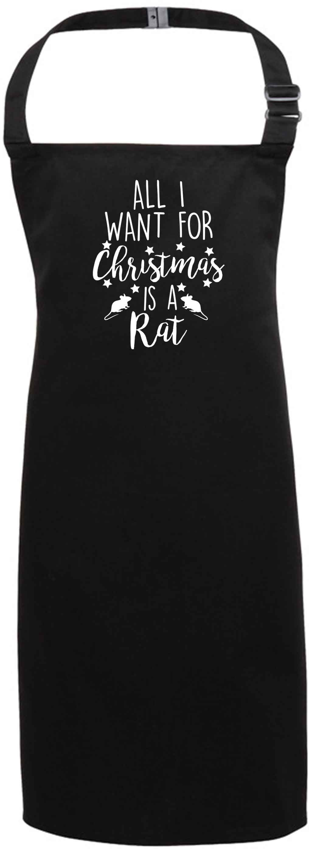 All I want for Christmas is a rat black apron 7-10 years