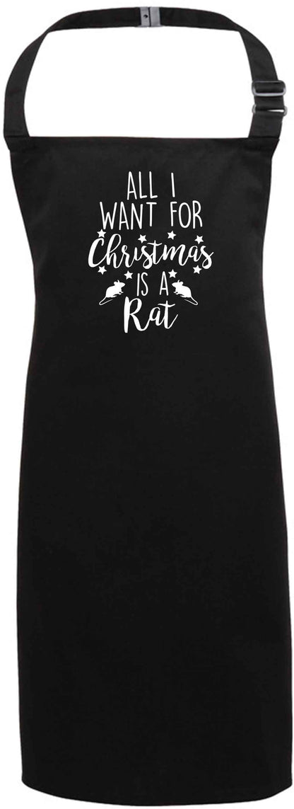 All I want for Christmas is a rat black apron 7-10 years