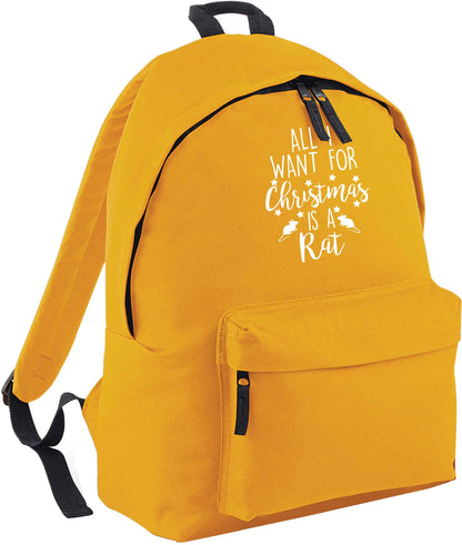 All I want for Christmas is a rat mustard adults backpack