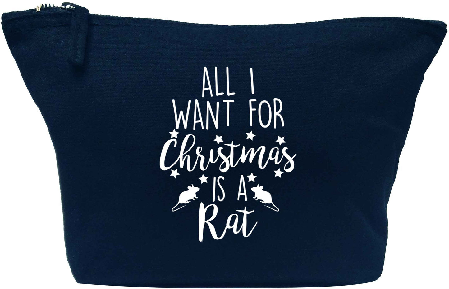 All I want for Christmas is a rat navy makeup bag