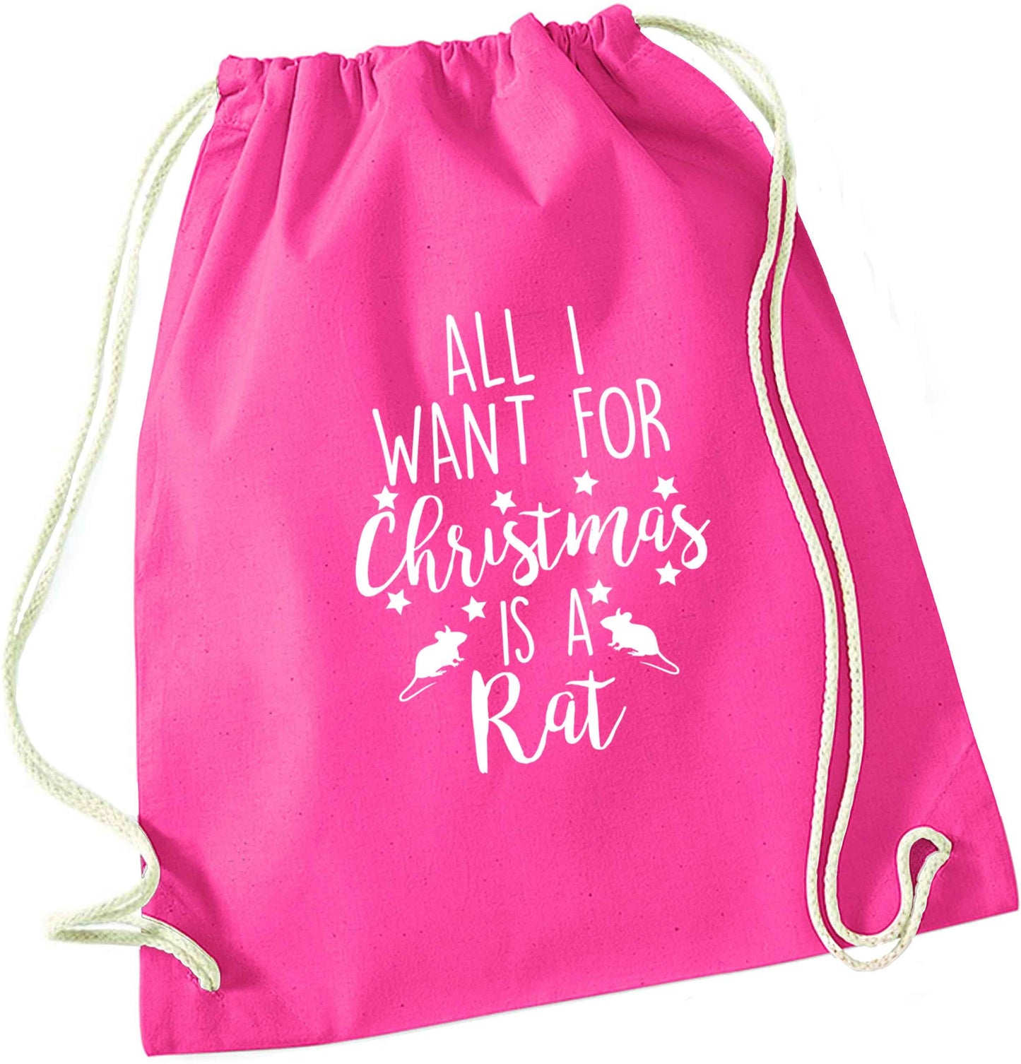 All I want for Christmas is a rat pink drawstring bag