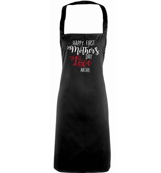 Mummy's first mother's day! adults black apron