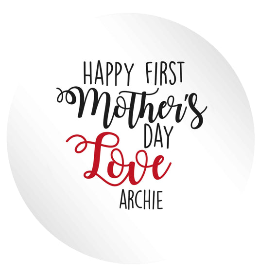 Mummy's first mother's day! 24 @ 45mm matt circle stickers