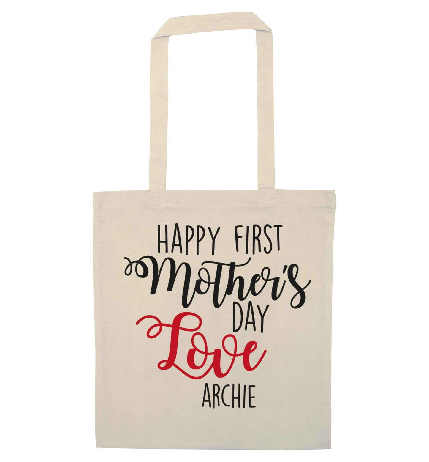 Mummy's first mother's day! natural tote bag