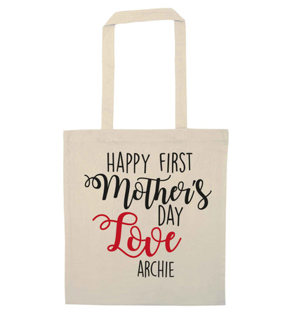 Mummy's first mother's day! natural tote bag