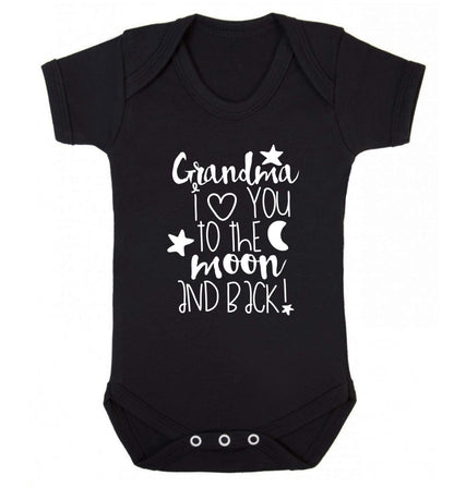 Nana's little bodybuilder Baby Vest black 18-24 months