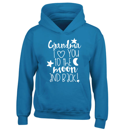 Nana's little bodybuilder children's blue hoodie 12-14 Years
