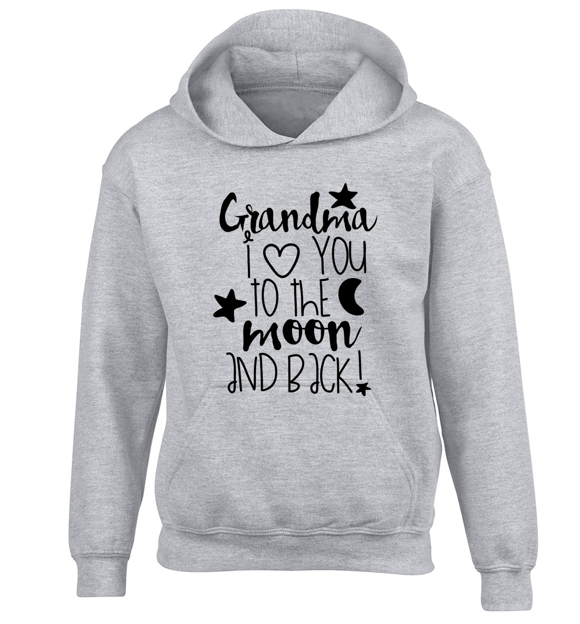 Nana's little bodybuilder children's grey hoodie 12-14 Years