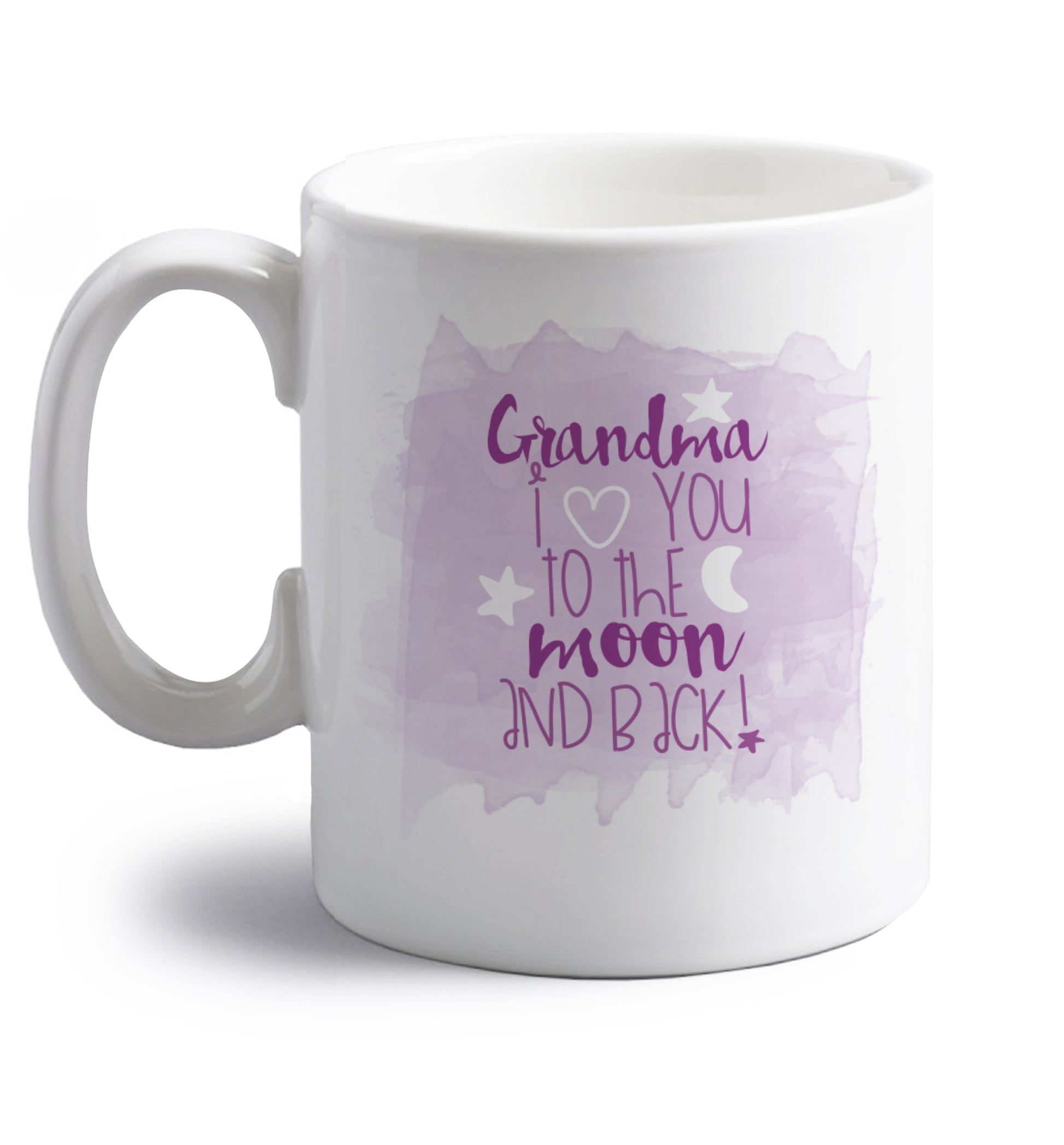right handed white ceramic mug 