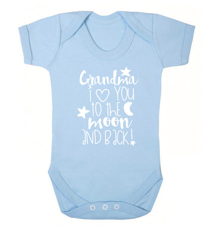 Nana's little bodybuilder Baby Vest pale blue 18-24 months