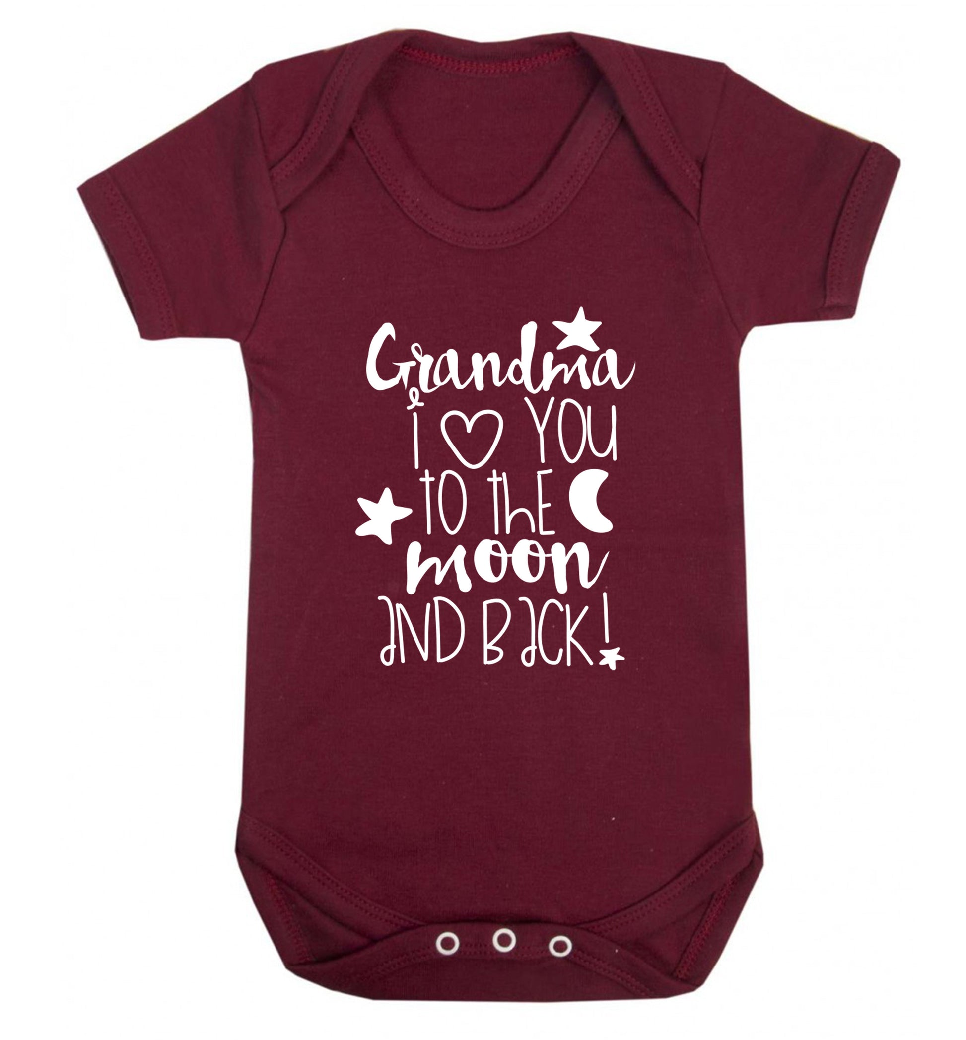 Nana's little bodybuilder Baby Vest maroon 18-24 months