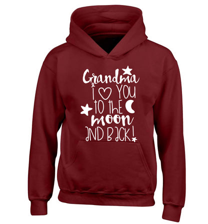 Nana's little bodybuilder children's red hoodie 12-14 Years