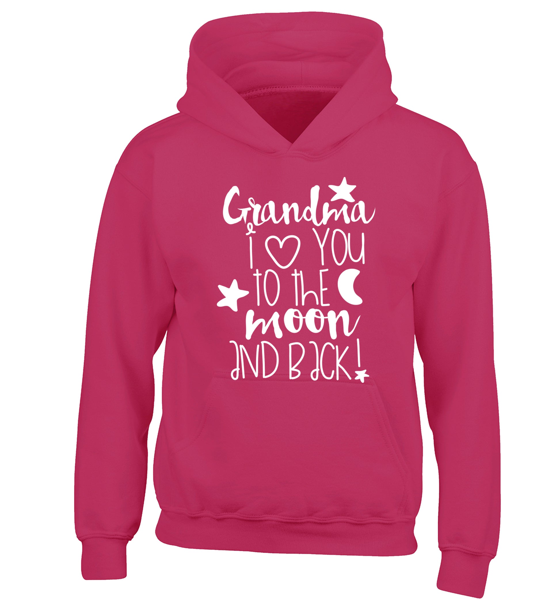 Nana's little bodybuilder children's pink hoodie 12-14 Years