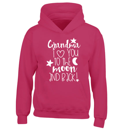 Nana's little bodybuilder children's pink hoodie 12-14 Years