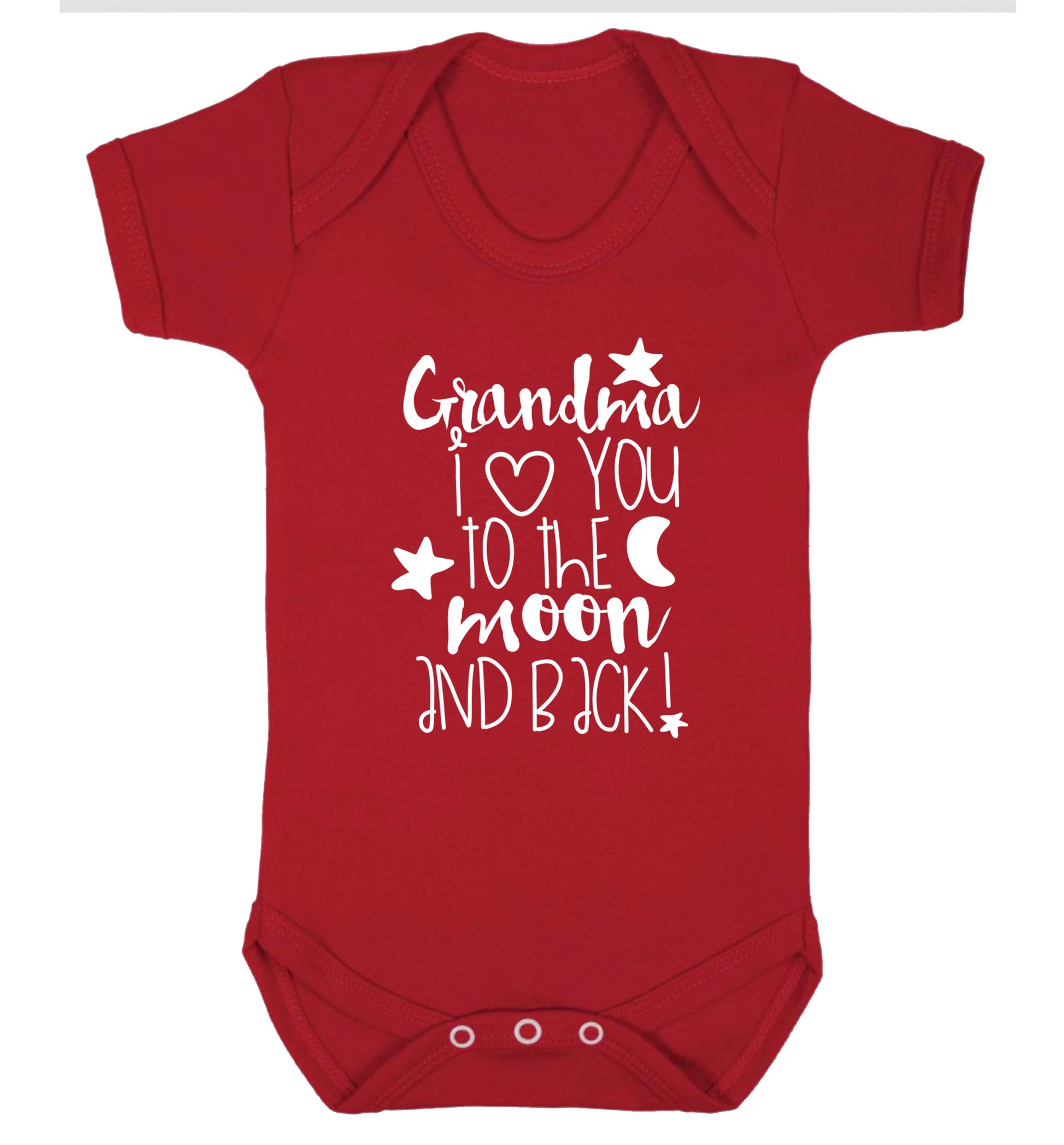 Nana's little bodybuilder Baby Vest red 18-24 months