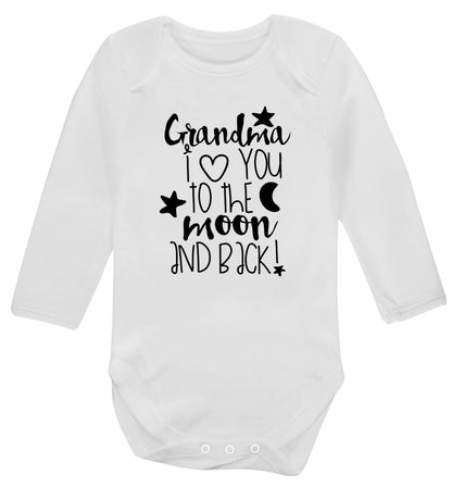 Nana's little bodybuilder Baby Vest long sleeved white 6-12 months