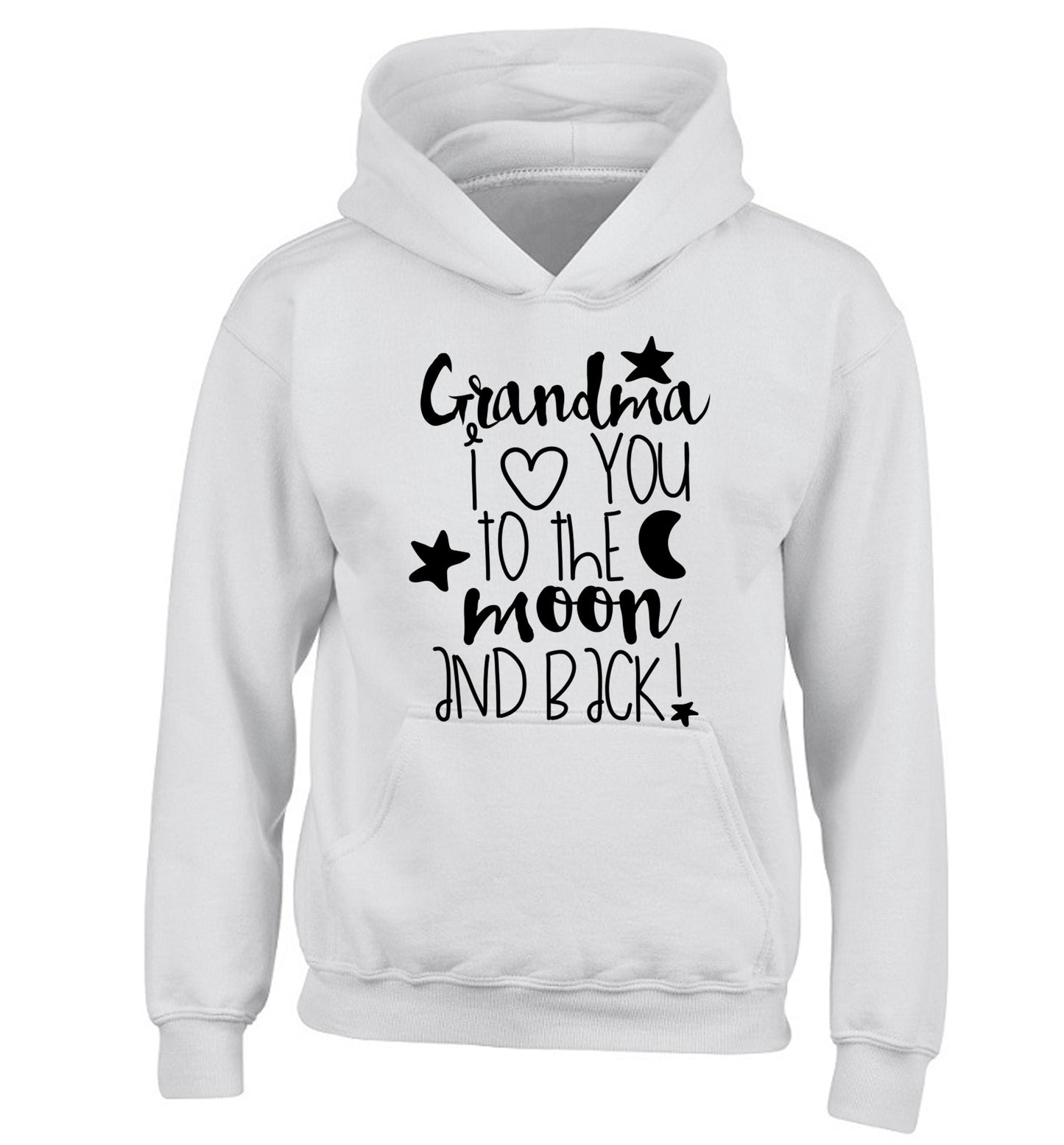 Nana's little bodybuilder children's white hoodie 12-14 Years