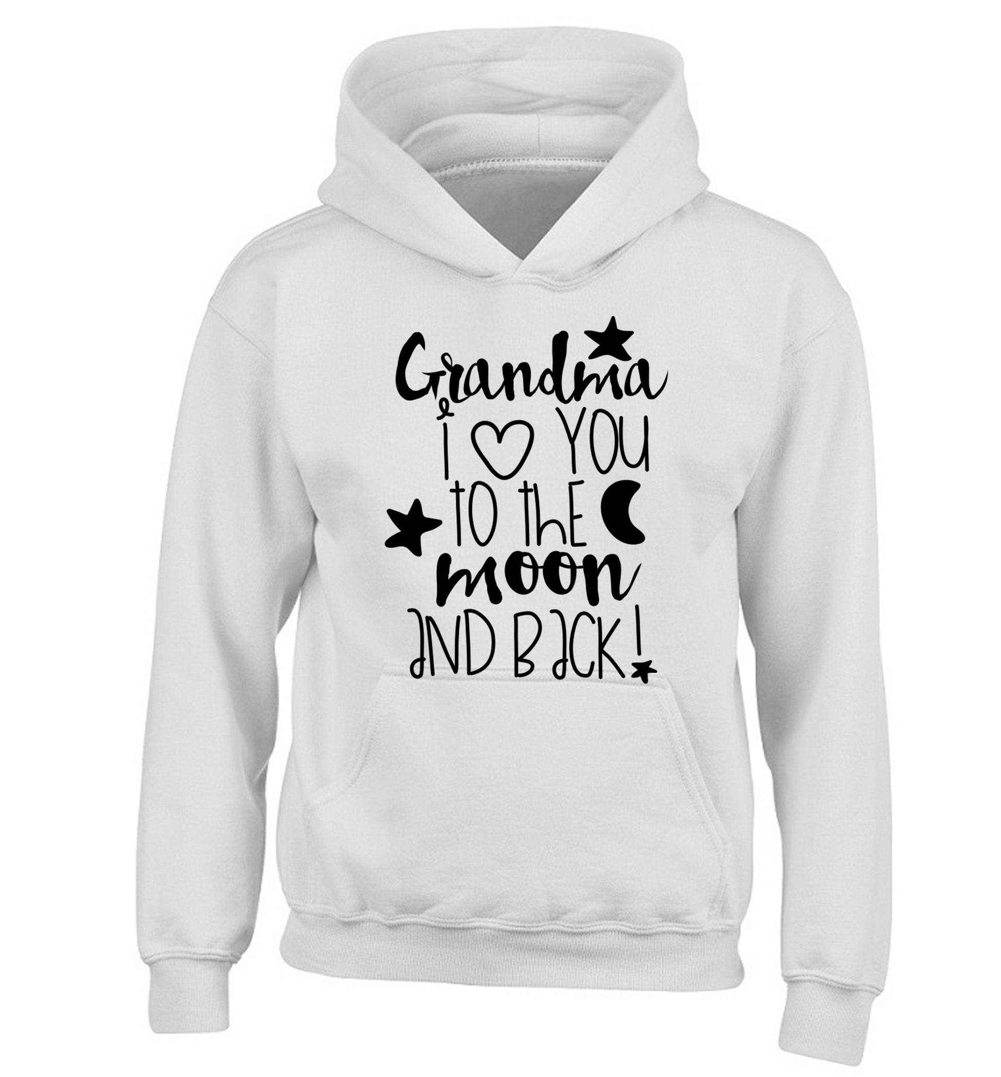 Nana's little bodybuilder children's white hoodie 12-14 Years