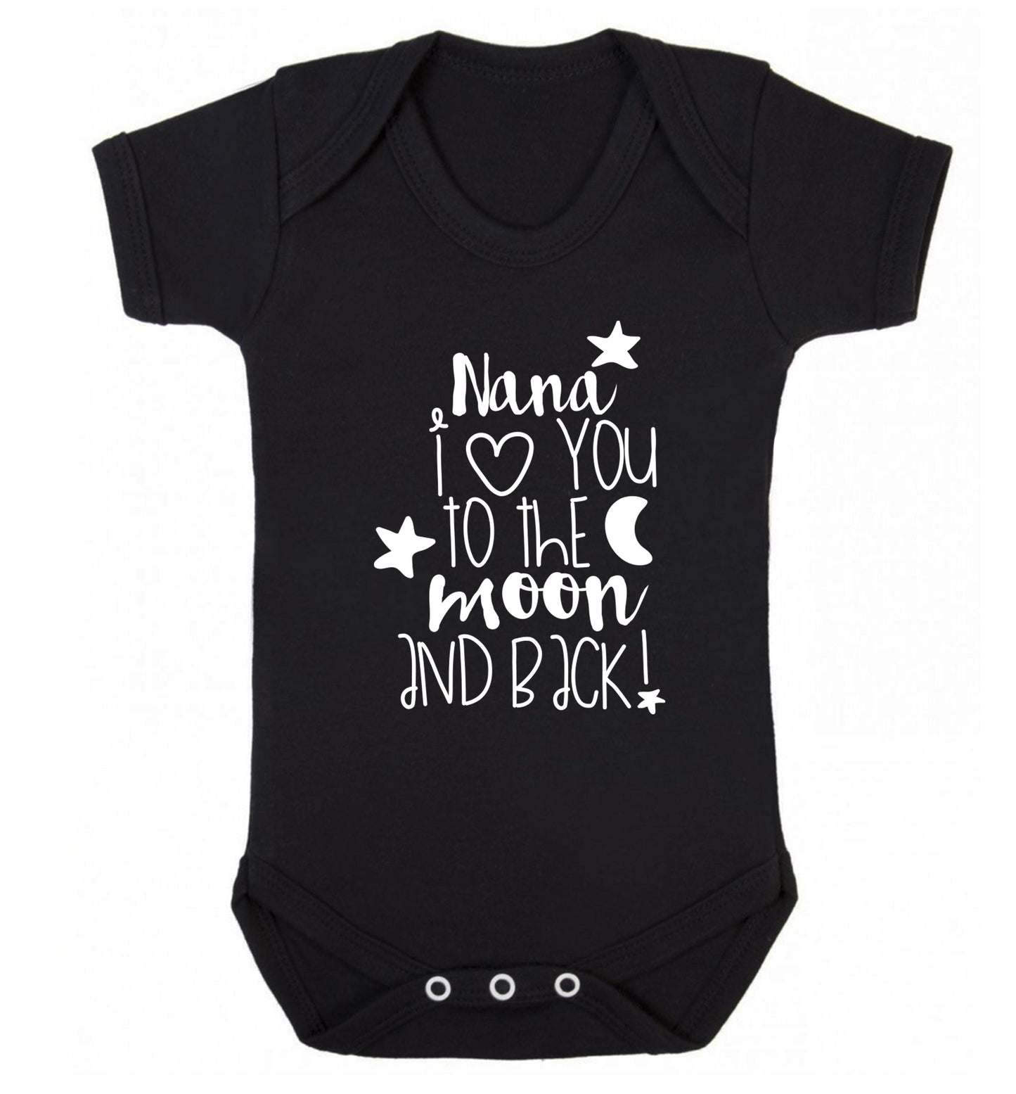 Nana's little bodybuilder Baby Vest black 18-24 months