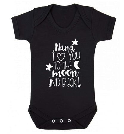 Nana's little bodybuilder Baby Vest black 18-24 months