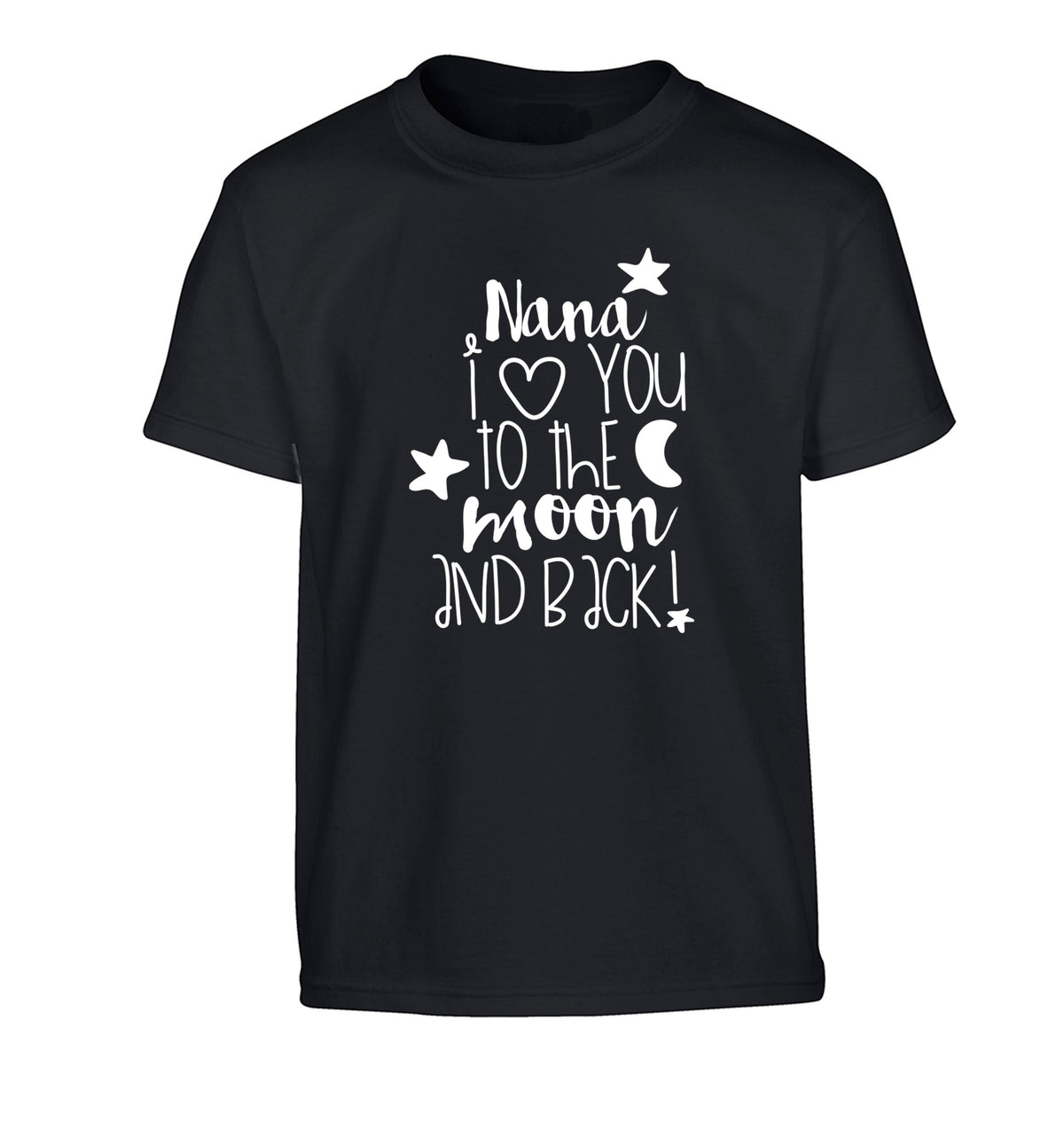 Nana's little bodybuilder Children's black Tshirt 12-14 Years