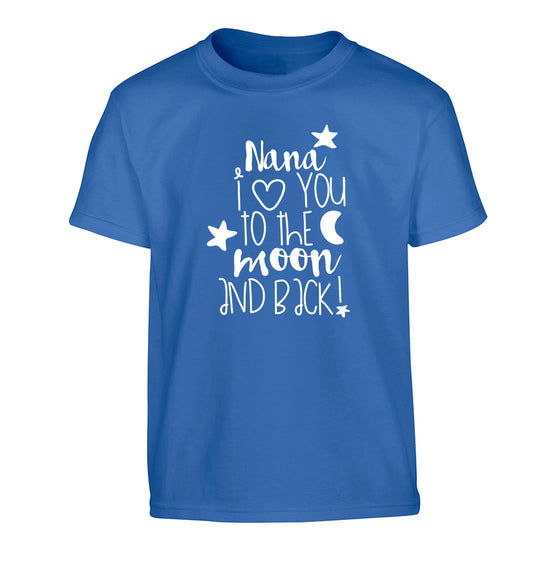 Nana's little bodybuilder Children's blue Tshirt 12-14 Years