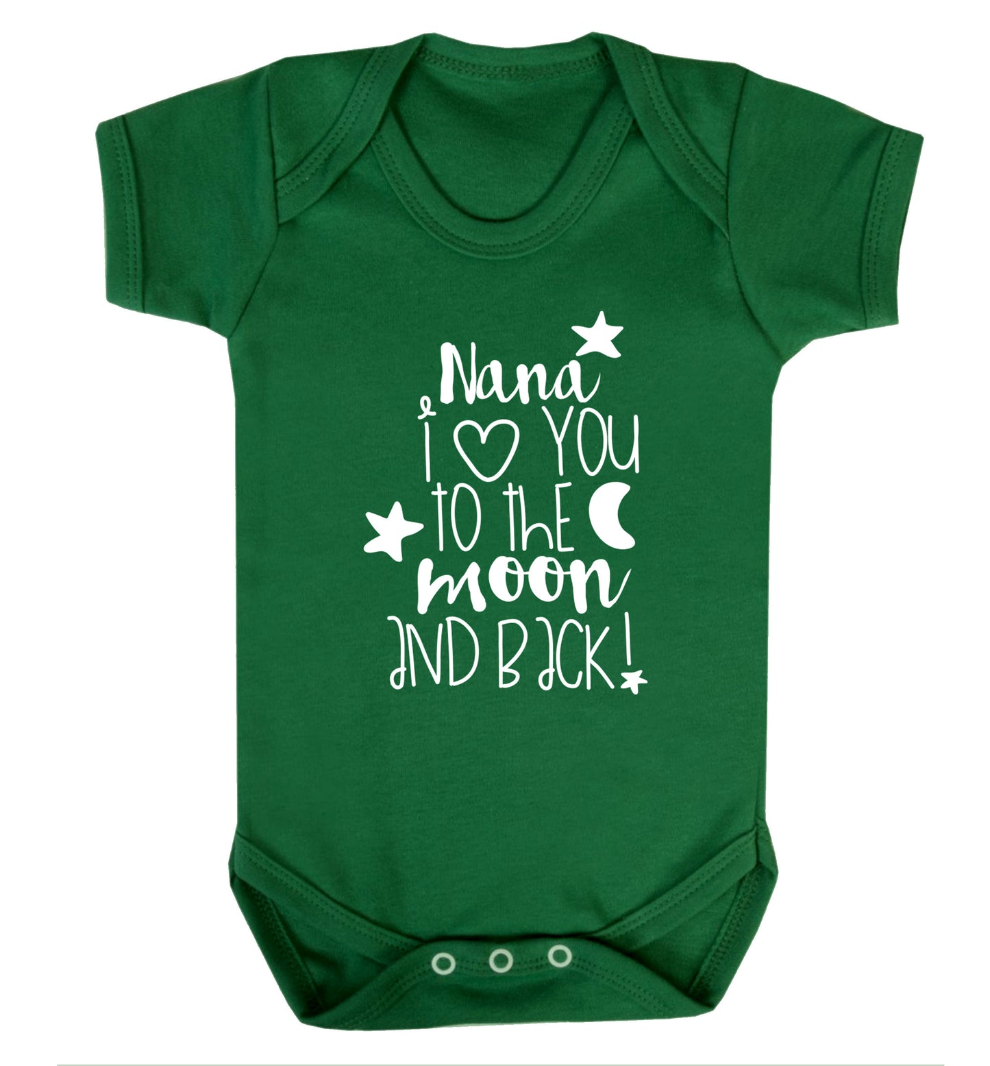 Nana's little bodybuilder Baby Vest green 18-24 months